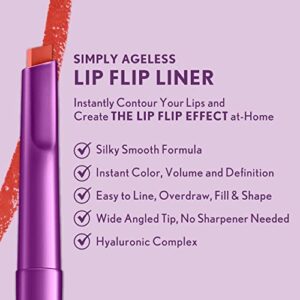 COVERGIRL Simply Ageless Lip Flip Liner, Brilliant Coral, Pack of 1
