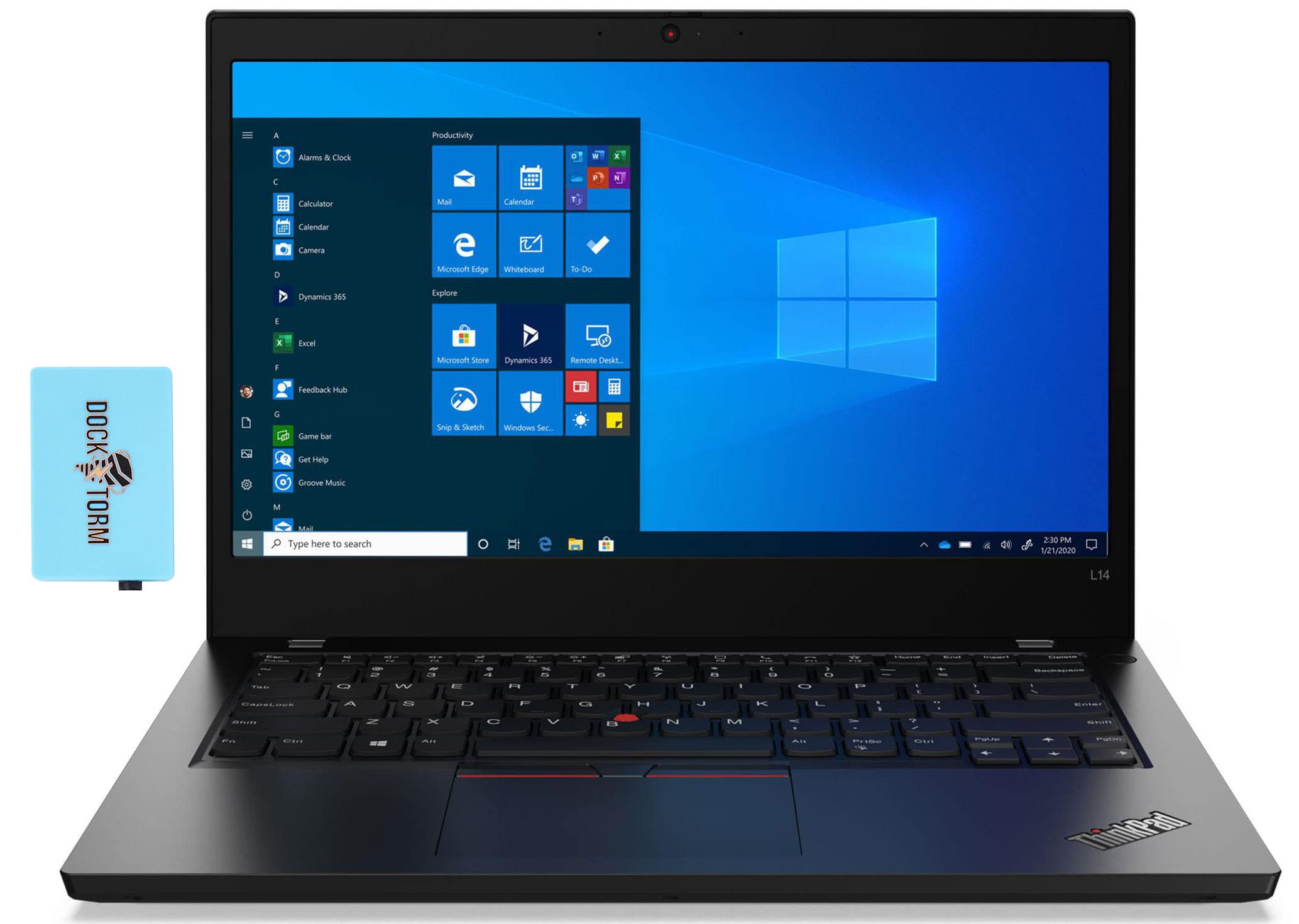 Lenovo ThinkPad L14 Gen 2 14.0" 60Hz FHD IPS Display Business Laptop (Intel i5-1135G7 4-Core, 64GB RAM, 1TB PCIe SSD, Intel Iris Xe, WiFi 6, Bluetooth 5.2, HD Webcam, Win 11 Pro) with Hub