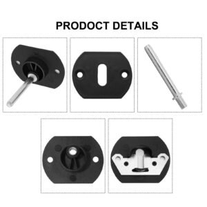 Cionyce 4 Pcs Sectional Couch Connectors, Pin Style Furniture Connector Sectional Sofa Connector Bracket(Black)