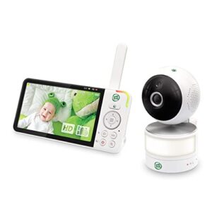 LeapFrog LF915HD Baby Monitor, 5” 720p Screen, 360° Pan & Tilt with 8X Zoom Camera, Color Night Vision, Night Light, Two-Way Intercom, Secure Transmission No WiFi