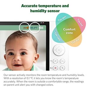 LeapFrog LF915HD Baby Monitor, 5” 720p Screen, 360° Pan & Tilt with 8X Zoom Camera, Color Night Vision, Night Light, Two-Way Intercom, Secure Transmission No WiFi