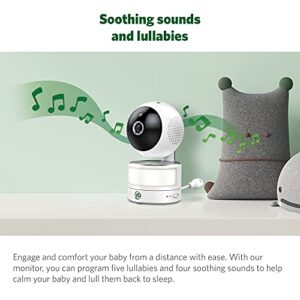 LeapFrog LF915HD Baby Monitor, 5” 720p Screen, 360° Pan & Tilt with 8X Zoom Camera, Color Night Vision, Night Light, Two-Way Intercom, Secure Transmission No WiFi