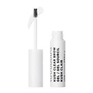 milk makeup kush fiber brow gel, clear - thickening brow gel - soft, flexible hold - vegan, cruelty free