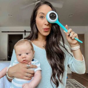 Lollipop Baby Monitor with True Crying Detection (Cotton Candy) - Smart WiFi Baby Camera - Camera with Video, Audio and Sleep Tracking