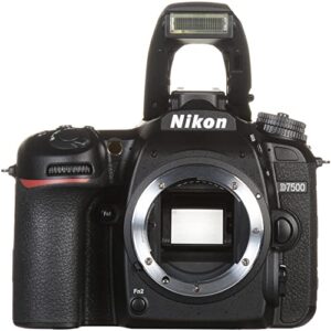 Nikon D7500 20.9MP DSLR Digital Camera with AF-S 50mm f/1.8G Lens (1581) Deluxe Bundle with 64GB SD Card + Large Camera Bag + Filter Kit + Spare Battery + Telephoto Lens (Renewed)