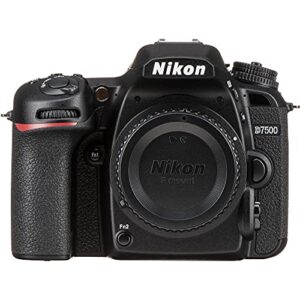 Nikon D7500 20.9MP DSLR Digital Camera with AF-S 50mm f/1.8G Lens (1581) Deluxe Bundle with 64GB SD Card + Large Camera Bag + Filter Kit + Spare Battery + Telephoto Lens (Renewed)