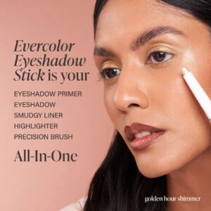 Mally Beauty Evercolor Eyeshadow Stick - Empowering Lilac Shimmer - Waterproof and Crease-Proof Formula - Easy-to-Apply Buildable Color - Cream Shadow Stick