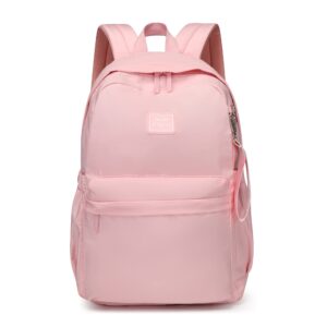 reqinqin backpack for girls backpack pink waterproof large space school backpack suitable for age for over 6 years old kids elementary bookbag lightweight travel toddler backpack（pink ）