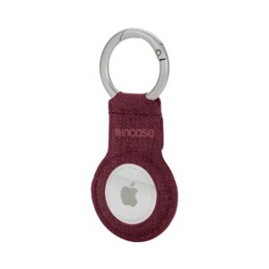 incase woolenx key clip for airtag - lightweight, form-fitting apple airtag holder - durable airtag keychain with metal quick clip key ring (3.6 x 1.6 x 0.2 in) - graphite