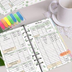 2024 Planner Monthly Weekly And Budget Paper Kit, 6 Ring Planner Accessory, 6.73” X 3.72”, Personal Size For Budget Planner Binder Cover, Money Binder Organizer For Cash