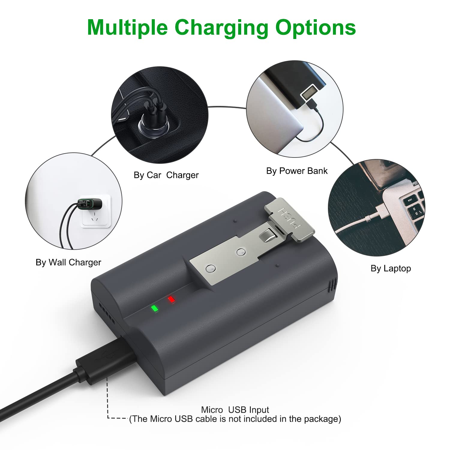 Labensanwa 2 Packs 6040mAh Rechargeable Battery Compatible with Ring, for Video Doorbell 2/3/4, Video Doorbell 3 Plus, Stick Up Cam Battery (2nd & 3rd Gen) and Spotlight Cam Batteries