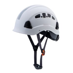 uninova hard hats for construction osha safety helmet 6 pt. adjustable suspension cascos de construccion ansi z89.1 type i class c hardhats(s1 white)