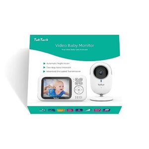 TakTark Baby Monitors, BM611 3.2" Baby Monitor with Camera and Audio, 2 Way Audio, Night Vision, Digital Zoom, VOX Mode, Indoor Room Temperature, Range up to 850ft