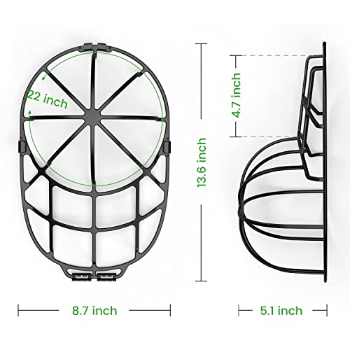 Baseball Hat Washer Cage, Hat Cleaners for Dishwasher Washing Machine, Fit for Adult/Kid's Hat Washer Frame Cage, Hat Protector Racks, Black