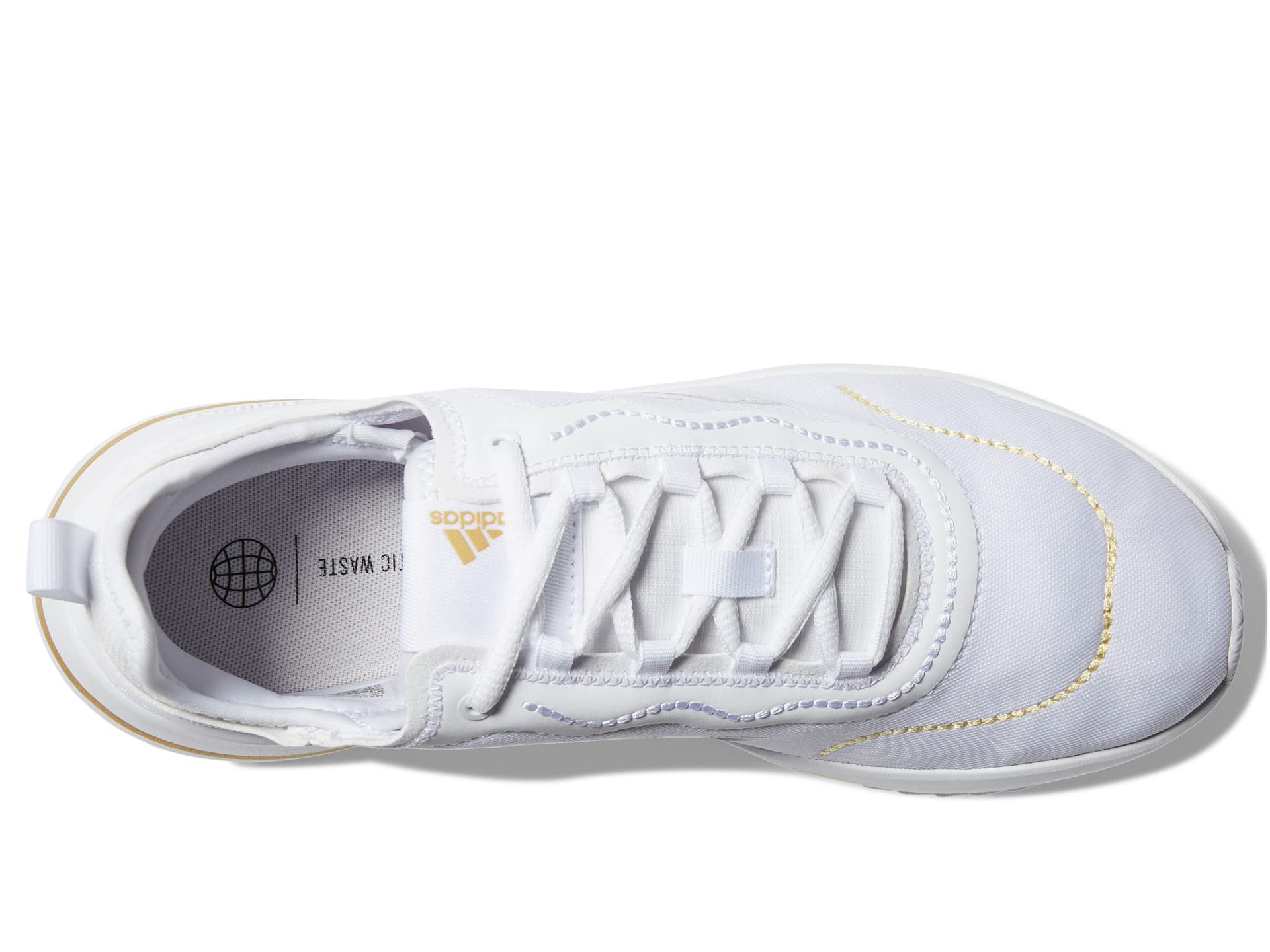 adidas Comfort Runner White/White/Matte Gold 5.5 B (M)