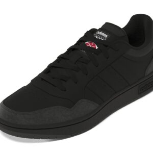 adidas mens Hoops 3.0 Low Sneaker, Black/Black/Carbon, 9 US