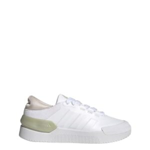 adidas women's court funk shoes, cloud white-linen green, 8
