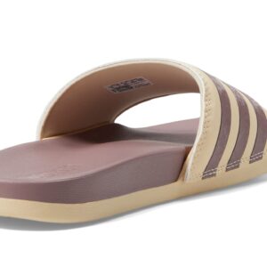 adidas Women's Adilette Comfort Slides Sandal, Sand Strata/Wonder Oxide/Sand Strata, 11