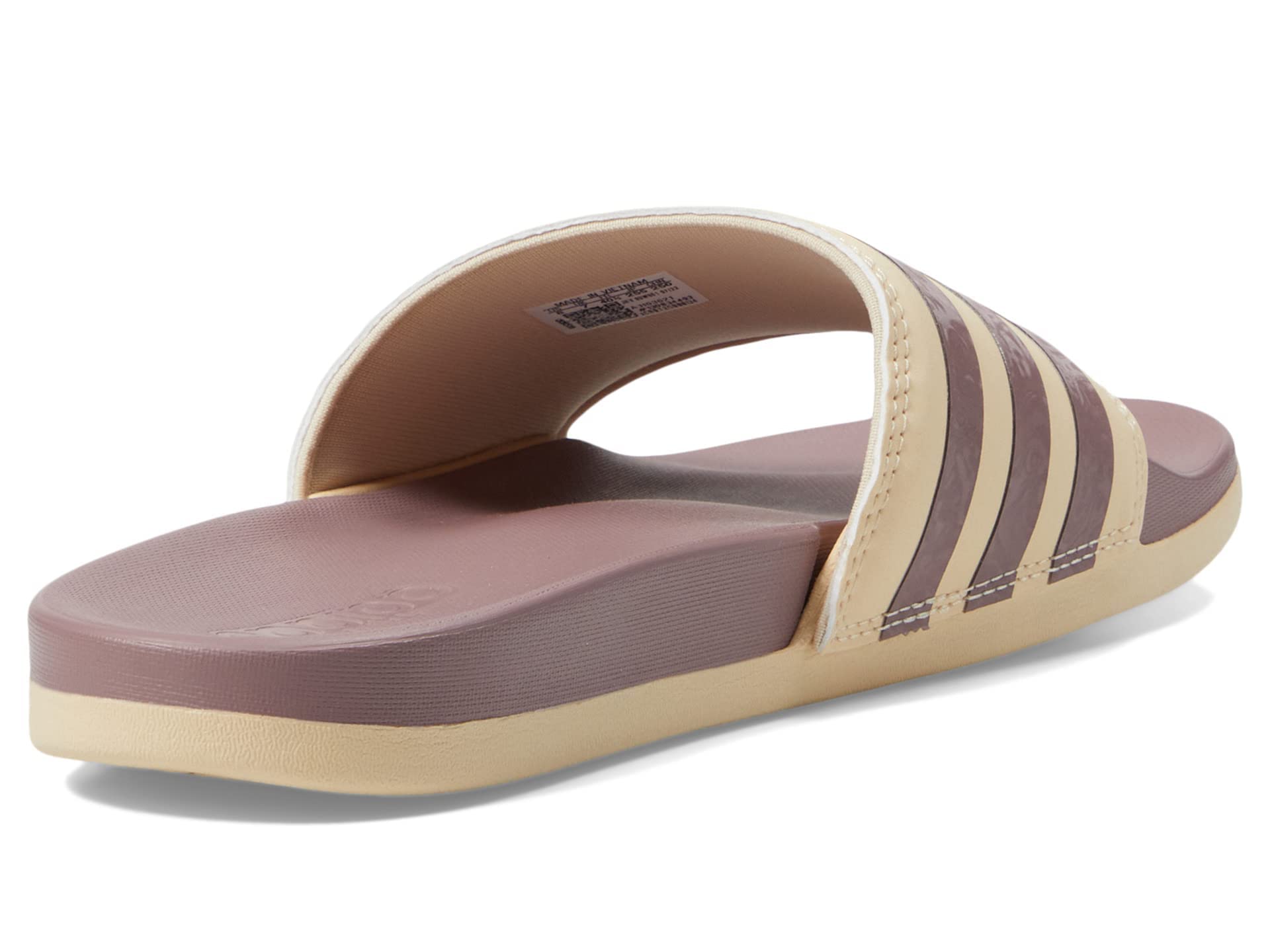 adidas Women's Adilette Comfort Slides Sandal, Sand Strata/Wonder Oxide/Sand Strata, 11