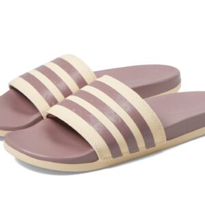 adidas Women's Adilette Comfort Slides Sandal, Sand Strata/Wonder Oxide/Sand Strata, 11