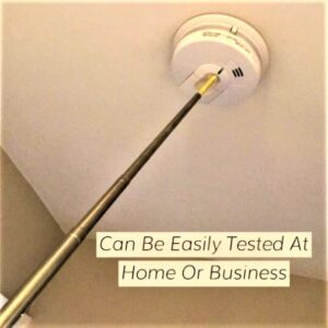 Tess Safety Pole -Smoke Detector and Emergency Exit- Extendable Pole Tester- Allows Easy Excess and Monitoring for Life Safety Products -Spellbound