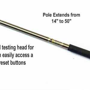 Tess Safety Pole -Smoke Detector and Emergency Exit- Extendable Pole Tester- Allows Easy Excess and Monitoring for Life Safety Products -Spellbound