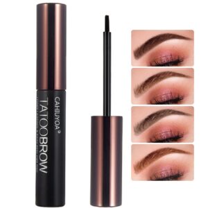 cahiuyoa 1pcs peel off tattoo eyebrow gel, long-lasting waterproof eyebrow tattoo makeup,natural elegant eyebrow tattoo peel off for all types of eyebrows - brown