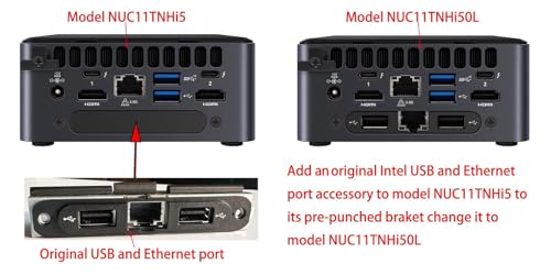 Intel NUC 11 Pro NUC11TNHi5 Update to NUC11TNHi50L Home & Business Mini PC Mini Desktop Dual LAN 11th Gen Intel® Core™ i5-1135G7 Processor Upto 4.2 GHz Turbo,4 Cores,8 Threads(No RAM&SSD)