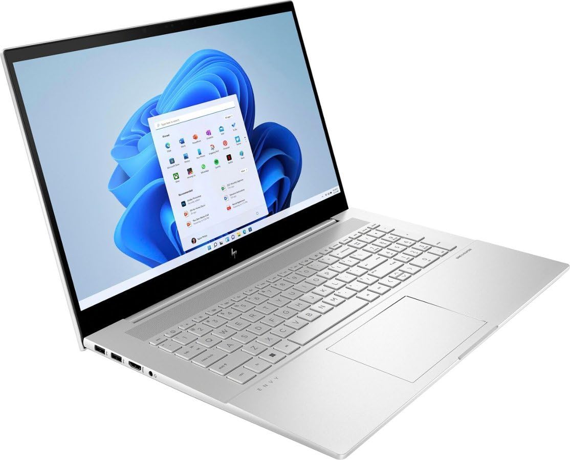 HP Envy 17T 17.3" FHD Touchscreen Business Laptop (Intel 12-core i7-1260P, 64GB RAM, 2TB PCIe SSD) Thunderbolt 4, Backlit Keyboard, Webcam, Wi-Fi 6E, Bluetooth, IST SD Card, Win 11 Pro, 2024, Silver