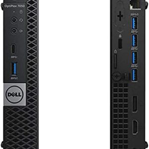 Dell Optiplex 7050 Micro Desktop PC, Intel Core i7-6700T, 16GB RAM, 512GB SSD, WiFi, Win10Pro (Renewed)