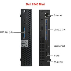 Dell Optiplex 7050 Micro Desktop PC, Intel Core i7-6700T, 32GB RAM, 1TB SSD, WiFi, Win10Pro (Renewed)