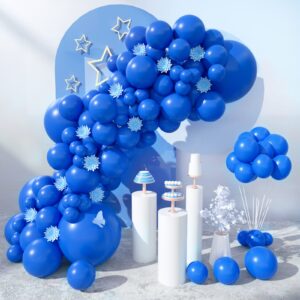henviro royal blue party balloons - 100 pcs 5/10/12/18 inch balloons helium quality latex balloons as birthday party balloons/graduation balloons/valentines day balloons/baby shower/wedding