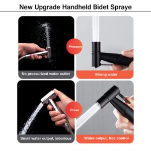 Bidet Sprayer for Toilet,Handheld Sprayer Kit, Bathroom Jet Sprayer Kit Spray Attachment with 57''Hose, Adjustable Water Pressure Control