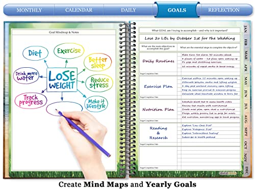 Tools4Wisdom 2024 Planner - 15 Month October 2023 thru Dec 2024 Planner - 8.5x11 Hardcover