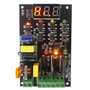 ENDMAN Traffic Light Controller Sequencer with 39+ Sequences 3 Channel 80VAC-260VAC Complete Accessories LED Display