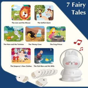 ZZZMOON Story Projector for Kids, Birthday Present for 2 3 4 Year Old Girls Boys Toys, Storybook Projector for Toddler Age 2-4 (Rechargeable)