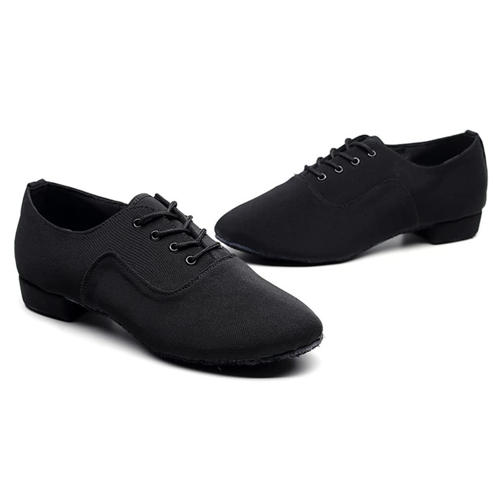 Men Ballroom Dance Shoes Women Latin Modern Salsa Dance Teaching Shoes Black 11 M US Men