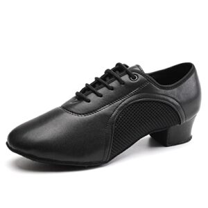 TINRYMX Women Ballroom Practice Shoes Standard Modern Teaching Professional Performance Latin Salsa Dance Shoes,US 5.5