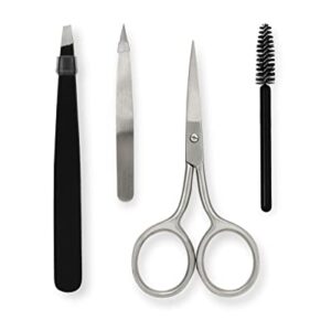 Amazon Basics 4 Piece Brow Kit, black