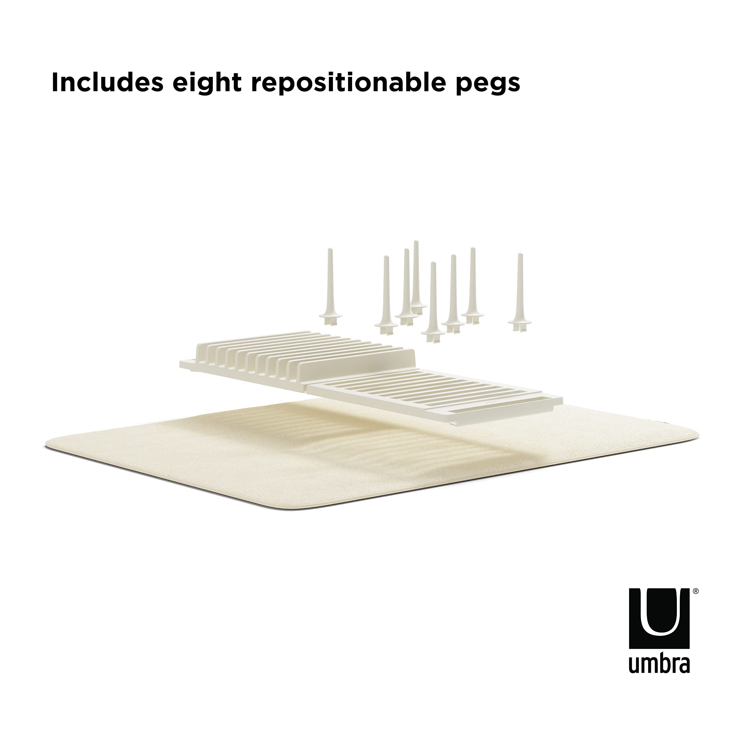 Umbra UDry Peg Drying Rack with Mat