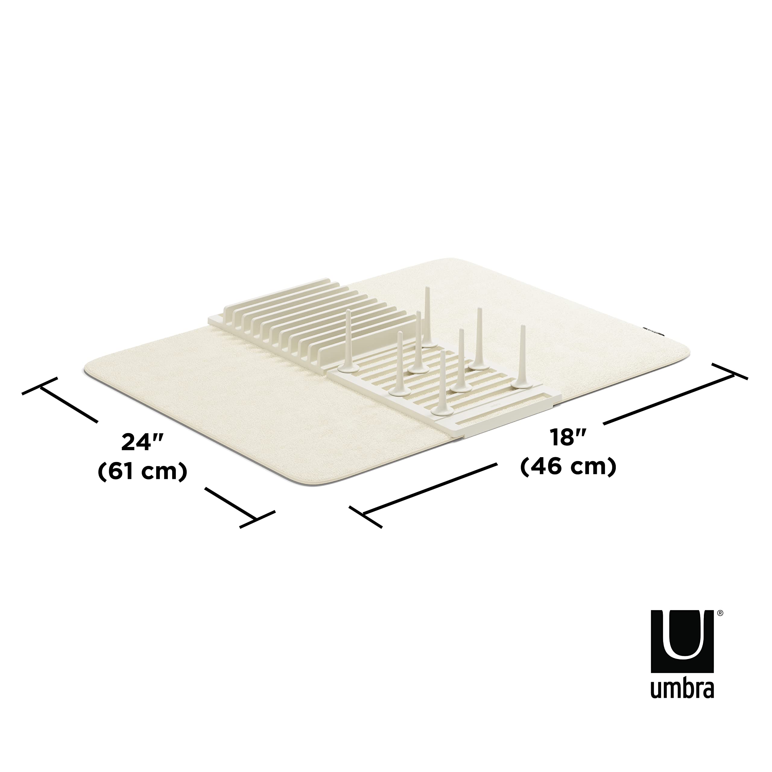 Umbra UDry Peg Drying Rack with Mat