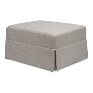 namesake crawford gliding ottoman in performance grey eco-weave, water repellent & stain resistant, greenguard gold & certipur-us certified