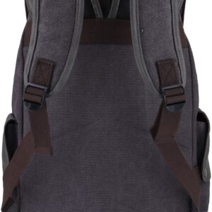 Roffatide Canvas Laptop Backpack Women Men Canvas Backpack bag Grey