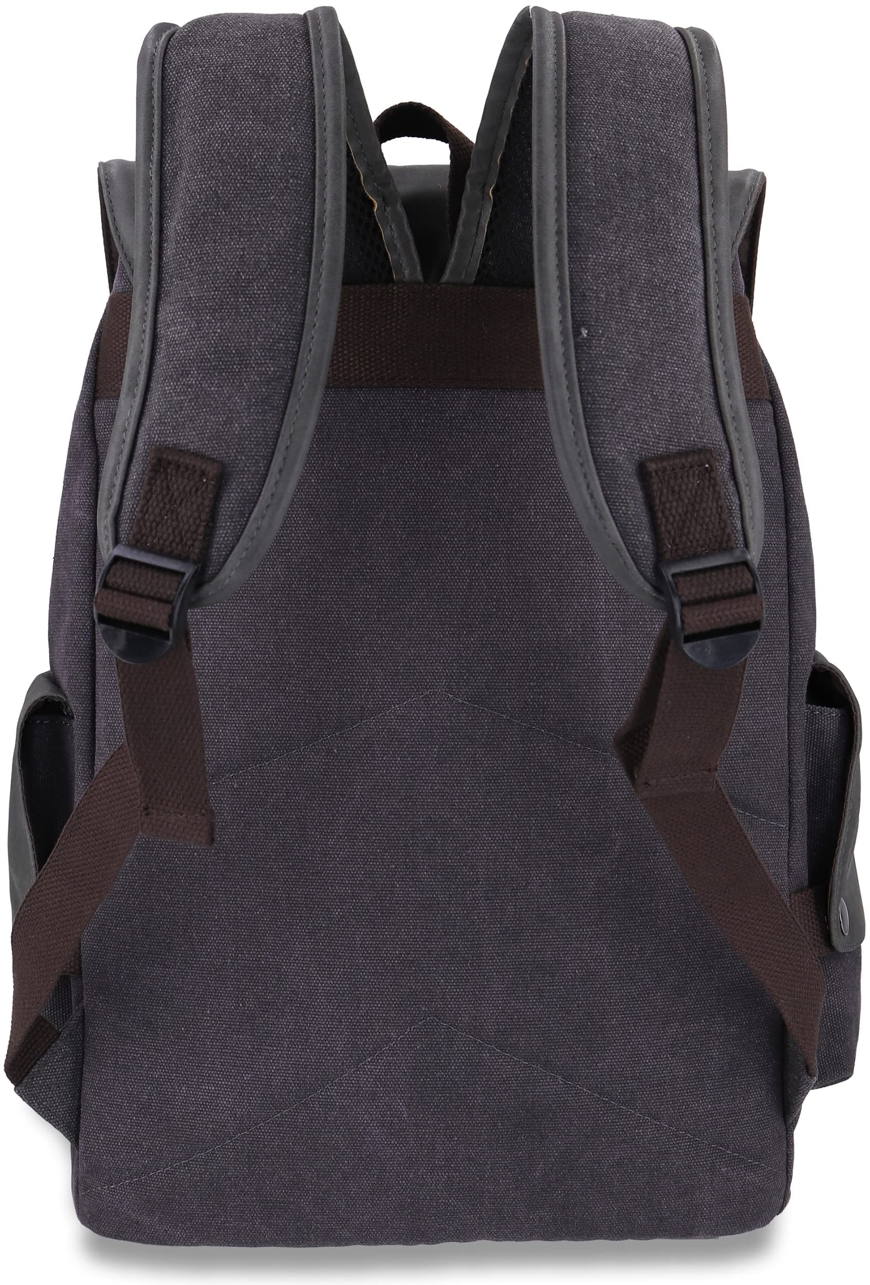 Roffatide Canvas Laptop Backpack Women Men Canvas Backpack bag Grey