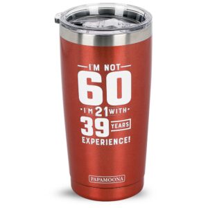 60th birthday gifts for women, 1963 birthday presents, 60th birthday gift ideas for her, happy birthday gifts for 60 year old woman, turning 60 decorations, 20 oz wine, coffee tumbler, mug, cup