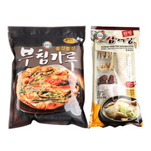 surasang samgyetang herb kit for chicken soup and buchimgaru (korean pancake mix)