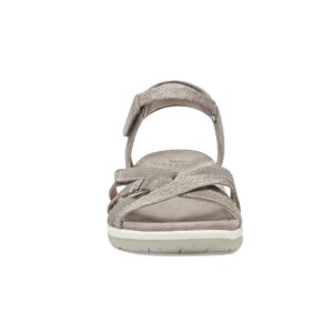 Earth Origins Women’s Sofia Sandals for Casual, Walking and Everyday - Granite - 7.5