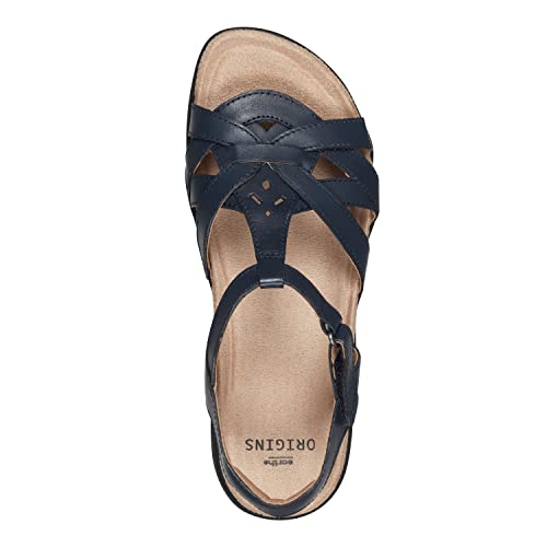 Earth Origins Women’s Sylvie Sandals for Casual and Everyday - Navy - 9.5