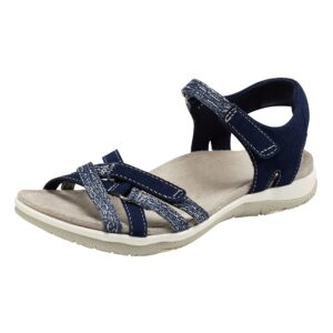 earth origins women’s sofia sandals for casual, walking and everyday - navy - 11