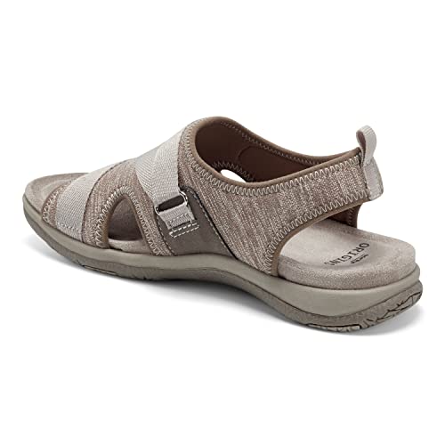 Earth Origins Women’s Saco Sandals for Casual, Walking and Everyday - Brown Multi - 6 Wide